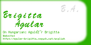 brigitta agular business card